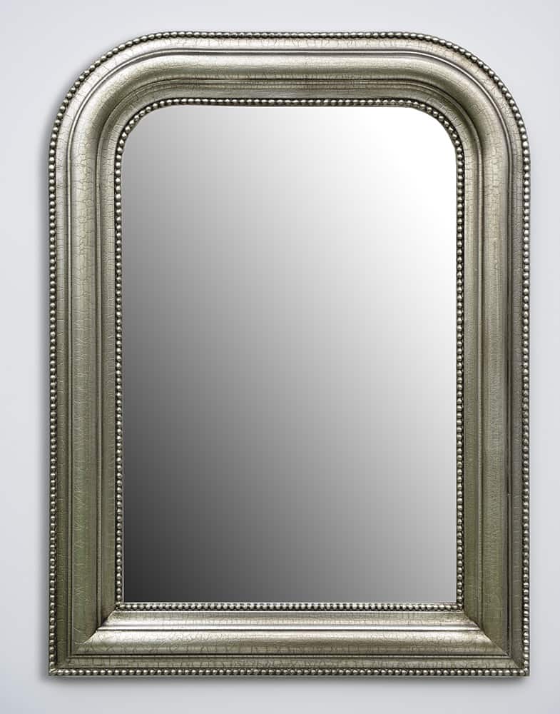 Ed Silver D Top Mirror Frame, Vintage Silvering Mirror