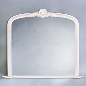 Victorian Archives Frame Emporium, Victorian Overmantle Mirror White